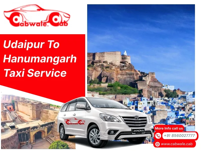 Udaipur to Hanumangarh Taxi Service